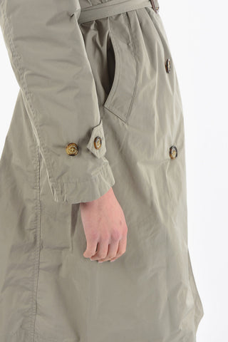 Double Breasted ERIE Trench with Belt And Logoed Buttons