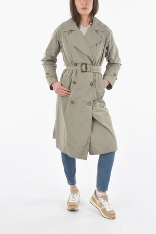 Double Breasted ERIE Trench with Belt And Logoed Buttons