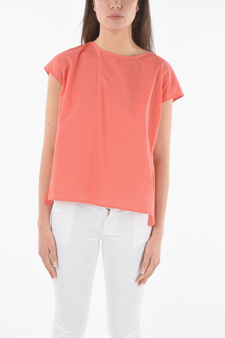 Short Sleeve Popeline Cotton Blouse