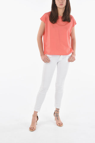 Short Sleeve Popeline Cotton Blouse