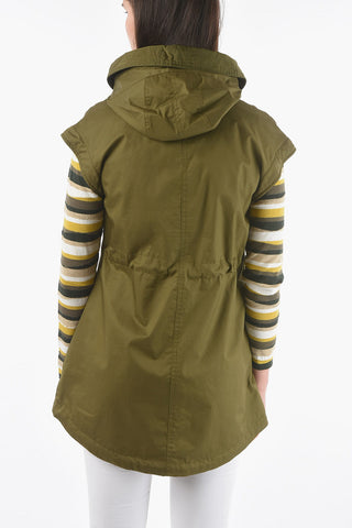 Hooded Sleeveless Jacket