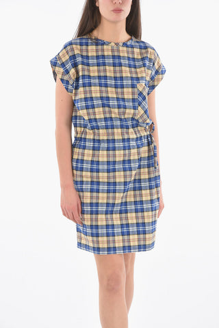 Tartan Tunic with Elastic Waist and Patch Pocket