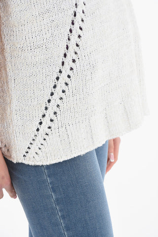 Perforated Crew-Neck Sweater