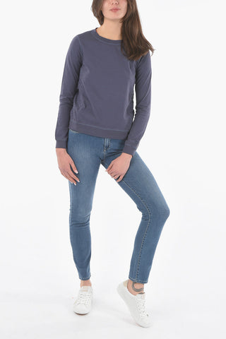 PENN-RICH T-shirt Girocollo in Doppio Tessuto con Dettaglio Argyle