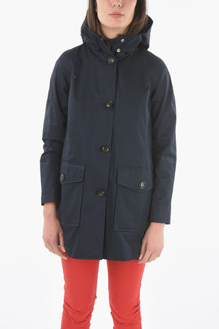 Cotton SUMMER Parka with Maxi Patch Pockets and Hood