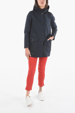 Cotton SUMMER Parka with Maxi Patch Pockets and Hood