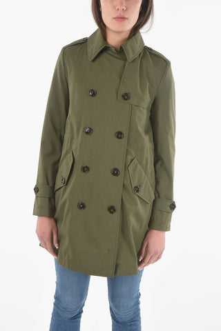 Virgin Wool Blend KETTLE Double Breasted Trench with Logoed Buttons