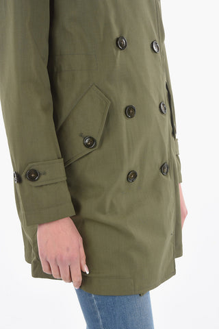Virgin Wool Blend KETTLE Double Breasted Trench with Logoed Buttons