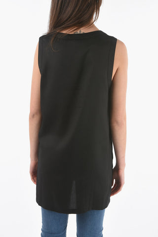 Solid Color Maxi Top with Side Splits 
