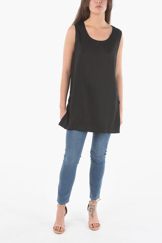Solid Color Maxi Top with Side Splits 