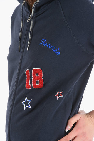 PENN-RICH Full Zip Cotton F-PATCH Hoodie