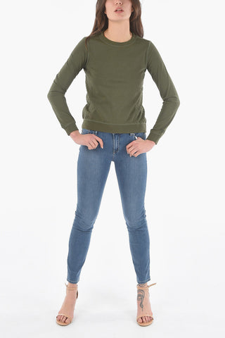 PENN-RICH T-Shirt a Manica Lunga in Doppio Tessuto con Dettagli Argyle