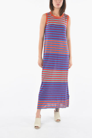 Awning Striped Shaded Maxi Bodycon Dress