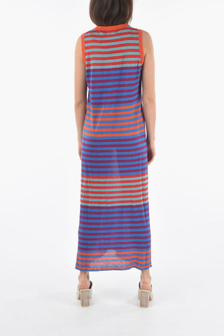 Awning Striped Shaded Maxi Bodycon Dress