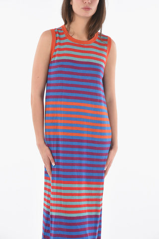 Awning Striped Shaded Maxi Bodycon Dress