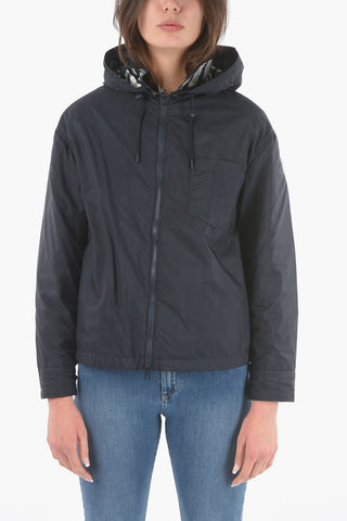 Breast Pocket PEONY Jacket with Removable Hood