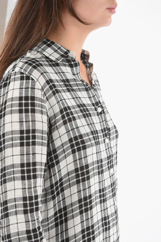 Tartan Flax Shirt Dress