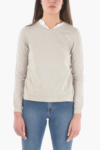 PENN-RICH T-shirt Girocollo in Doppio Tessuto con Dettaglio Argyle