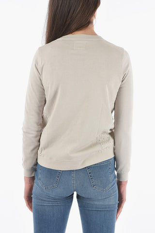 PENN-RICH T-shirt Girocollo in Doppio Tessuto con Dettaglio Argyle