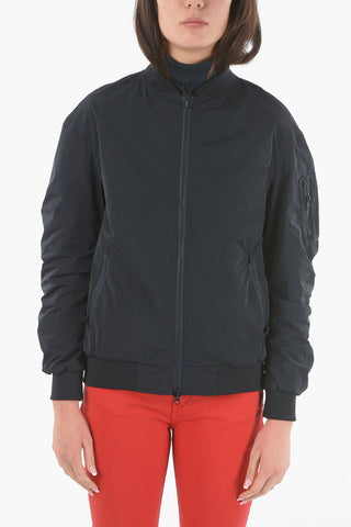 Solid Color BEAVER Bomber with Breast Pocket On the Sleeve