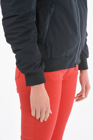 Solid Color BEAVER Bomber with Breast Pocket On the Sleeve