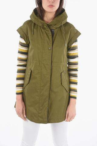 Hooded Sleeveless Jacket