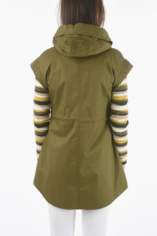 Hooded Sleeveless Jacket