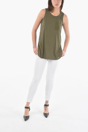 Top Oversize con Taschino e Spacchi Laterali