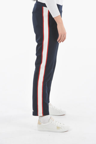 Contrasting Side Band F-WARM-UP Pants with Drawstring Waist