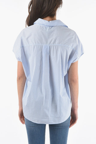 Awning Striped SUMMER Maxi Tunic with Johnny Collar