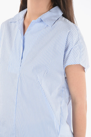 Awning Striped SUMMER Maxi Tunic with Johnny Collar