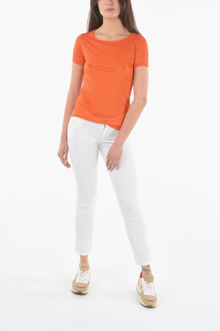 Solid Color Crew-neck T-Shirt