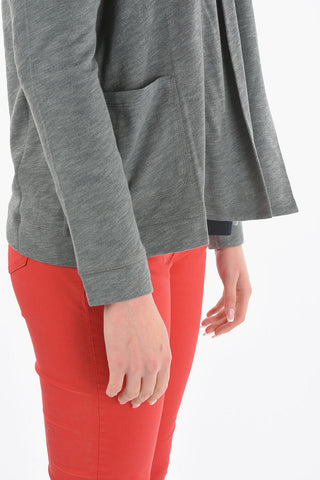 Knitted Open Front Blazer