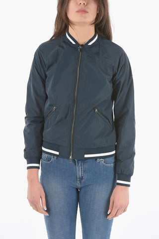 PENN-RICH Solid Color Lightweight POLY Bomber with 2 Pockets