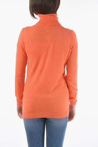 Maglia in Cotone e Cashmere a Collo Alto