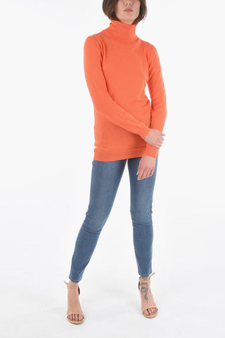 Pullover aus Baumwolle und Kaschmir mit Rollkragen