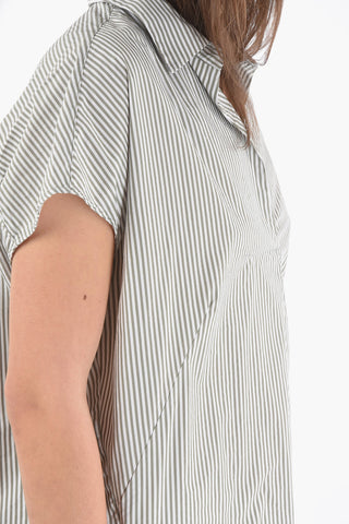 Maxi Tunica SUMMER A Righe Awning Con Collo Johnny