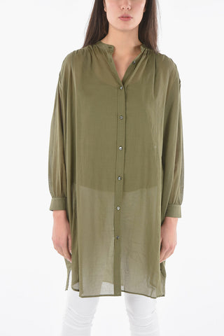 Lightweight Cotton Maxi Shirtdress with Matching Tank Top