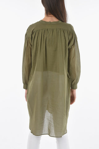 Lightweight Cotton Maxi Shirtdress with Matching Tank Top
