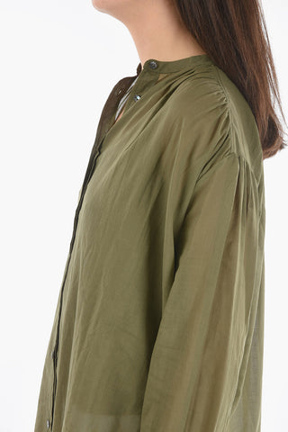 Lightweight Cotton Maxi Shirtdress with Matching Tank Top