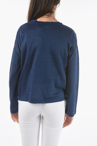 V-Neck Flax SLUB Sweater