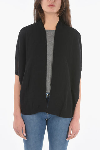 Short Sleeve Open Front Cardigan