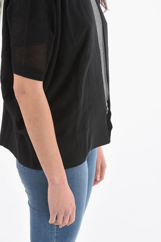Short Sleeve Open Front Cardigan