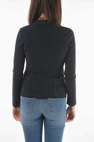 Solid Color 2-Button Blazer