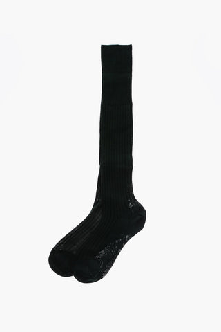 Ribbed Long Socks