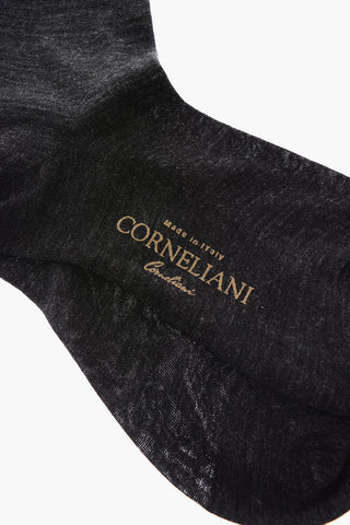 Solid Color Virgin Wool Blend Socks