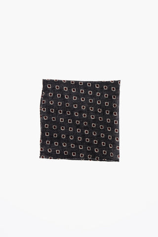 CC COLLECTION Patterned Wool Pocket Square
