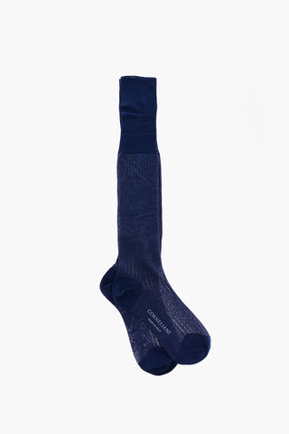 Ribbed Cotton Long Socks
