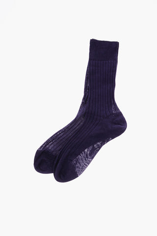 Ribbed Long Socks