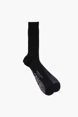 Ribbed Cotton Long Socks